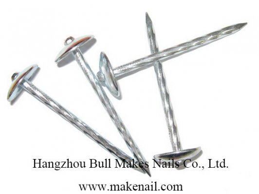 Twist Umbrella Head Roofing Nail